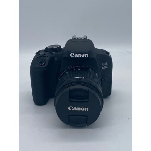 Canon EOS 800D Digital Camera with EF-S 18-55 IS STM Lens Kit Black
