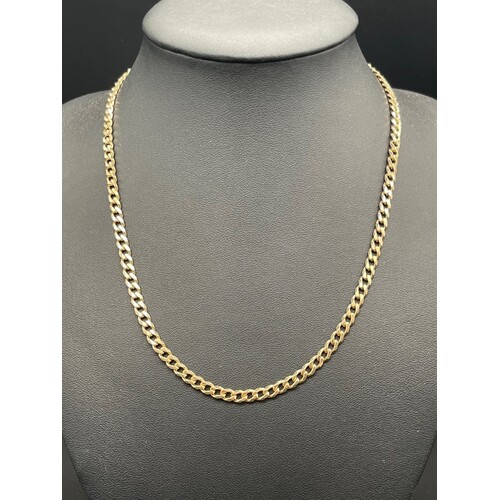 Unisex 9ct Yellow Gold Curb Link Necklace (Pre-Owned)
