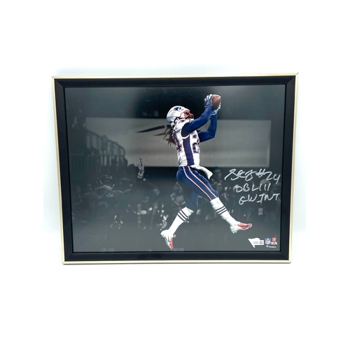 NFL Fanatics Signed Stephon Gilmore NE Patriots Super Bowl Frame (Preowned)
