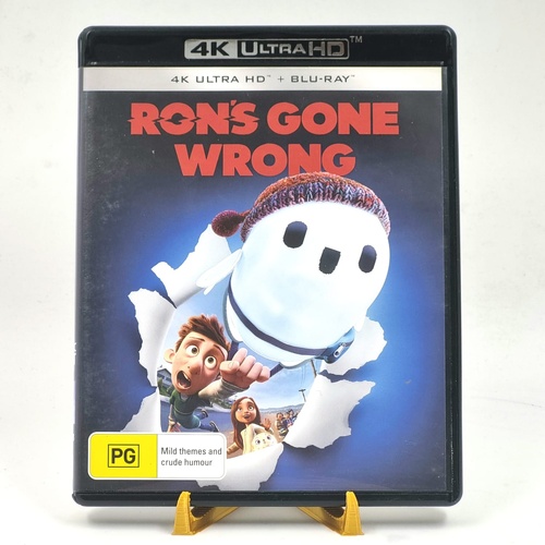 Ron's Gone Wrong 4K Ultra HD + Blu-ray PG Animated Family Movie