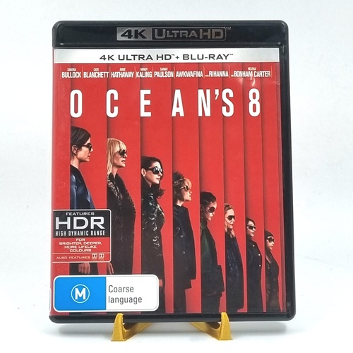 Ocean's 8 4K Ultra HD + Blu-ray 2018 Action Comedy Movie HDR
