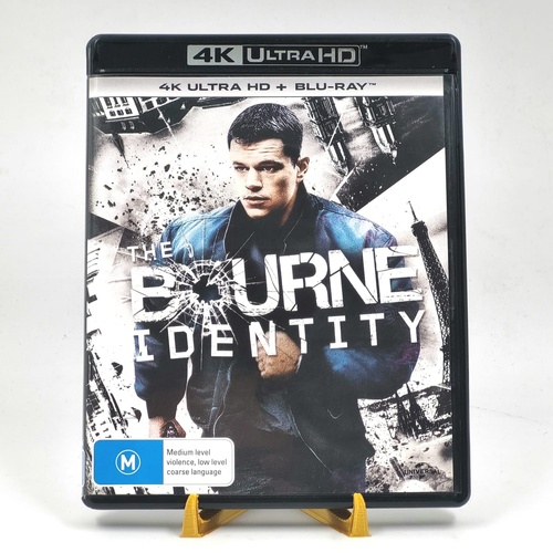 The Bourne Identity 4K Ultra HD Blu-ray 2 Disc Set Movie Matt Damon