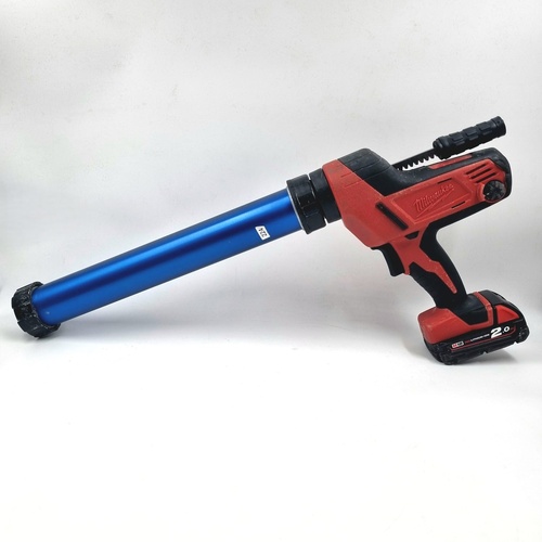 Milwaukee C18 PCG 18V Caulking Gun with Aluminium Barrel and 2.0Ah Battery