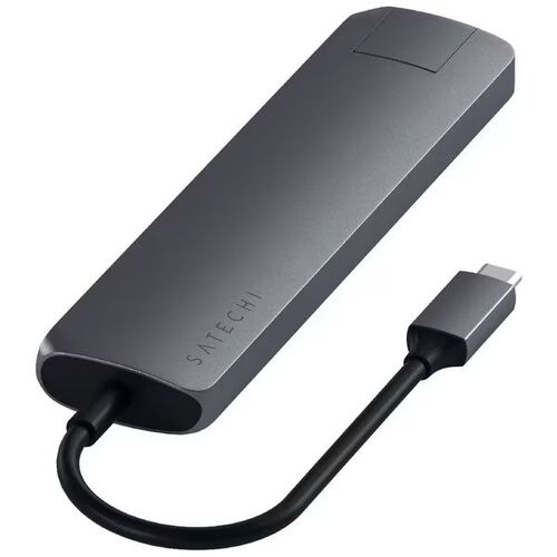 Satechi USB Type-C Slim Multi-Port with Ethernet Adapter Space Grey