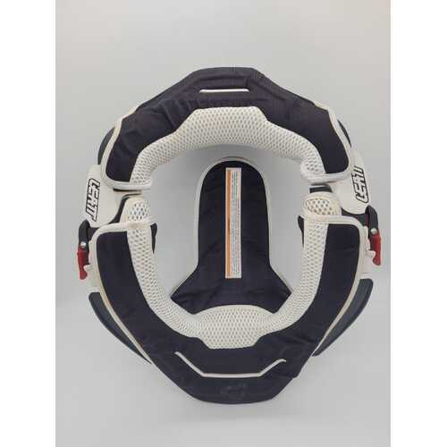 Leatt Motorcycle Neck Brace Size Medium GPX Club II White/Black (Pre-owned)