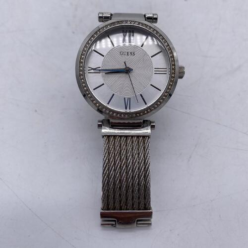Guess Ladies Crystal Silver Dial Stainless Steel Case Watch W0638L1 