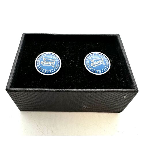 Triumph Silver Tone Stainless Steel Cufflinks Fashion Piece (Pre-owned)