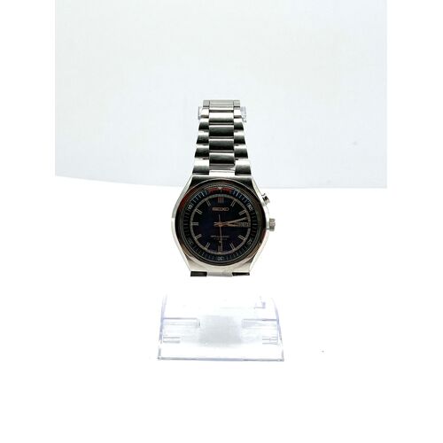 Vintage Seiko Bell-Matic Blue Dial 17 Jewels Date Day Stainless Steel Mens Watch