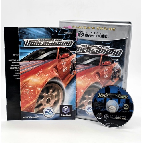 Need for Speed Underground Nintendo GameCube Game Complete with Manual