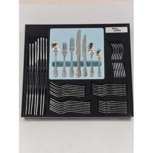 Alex Liddy Aquis 56 Piece Stainless Steel Cutlery Set