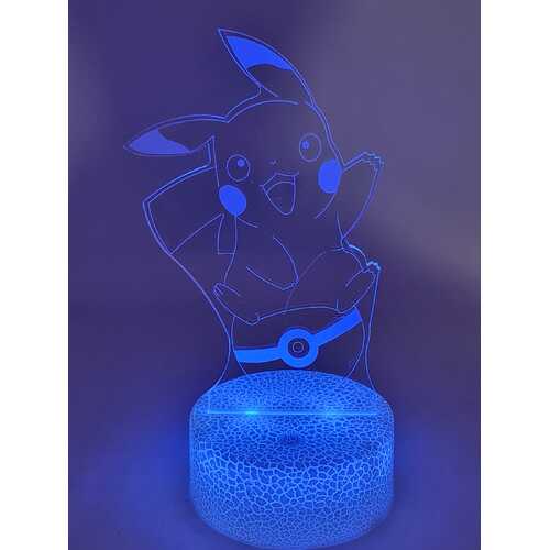 Pikachu 3D Night Light Multi Colour Changing Illusion Lamp