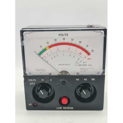 Master Instruments Line Test No 2 Line Tester with Case