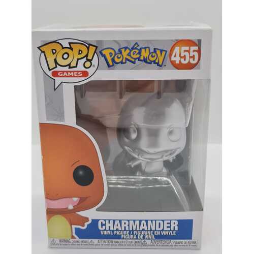 Funko Pop! Games Pokémon Silver Charmander 455 Vinyl Figure (Pre-owned)