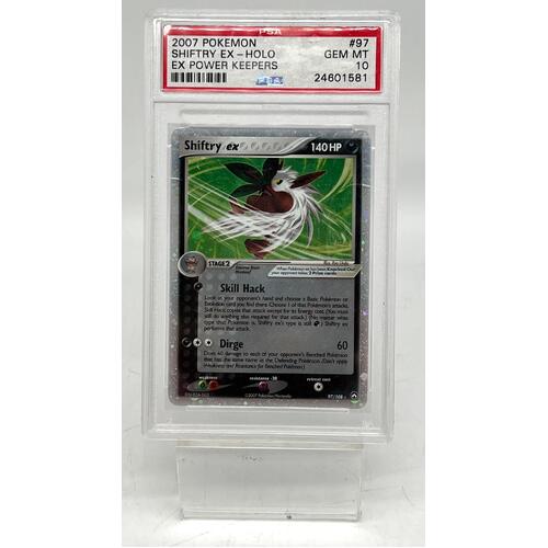 2007 Pokémon Shiftry EX Holo #97 EX Power Keepers PSA Mint 10 Collectible Card