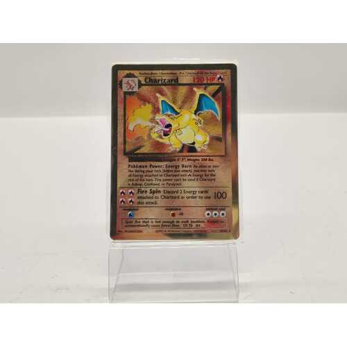 Pokémon Collectors Card Charizard Commemorative Metal Card (Pre-owned)