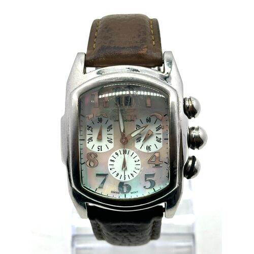 Invicta 4392 Lupah Style Sapphire Coated Crystal Leather Band Watch