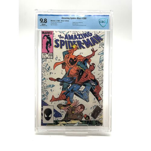 Amazing Spider-Man #260 Marvel 1/1985 CGC Graded 9.8 Direct Edition Card