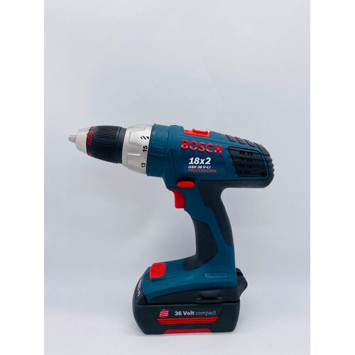 Bosch 18x2 GSR 36 V-LI Hammer Drill with 36V Battery and Handle (Pre-owned)