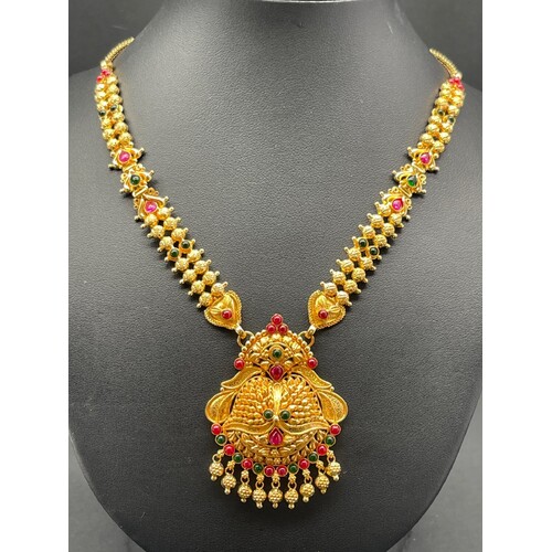Ladies 22ct Yellow Gold Fancy Link Necklace (Pre-Owned)
