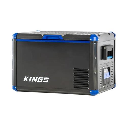 NEW Kings 60L Stayzcool Fridge Freezer Twin DC Inputs Dual Opening Lid Design