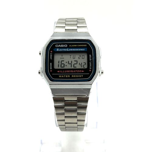 Casio 3298 A168 Unisex Classic Design Stainless Steel Digital Watch (Pre-owned)