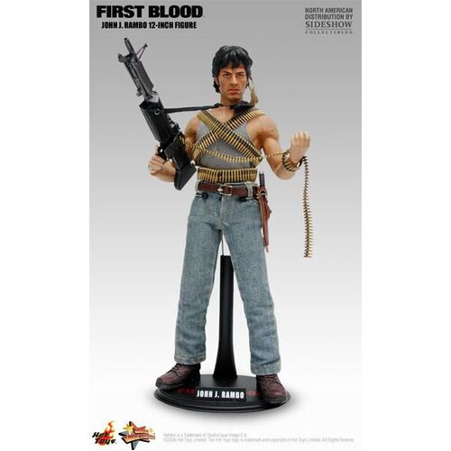 Hot Toys MMS 21 First Blood John J Rambo Collectors Edition 12 Inch Figure