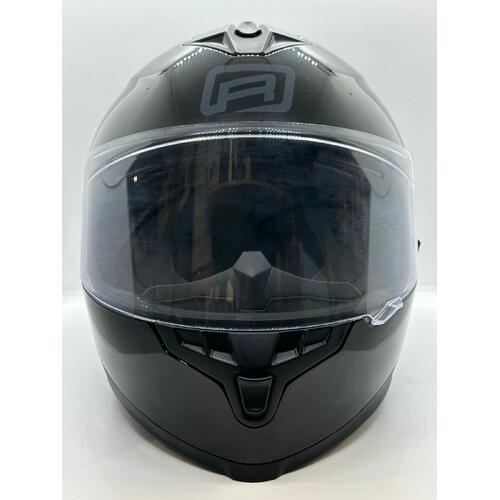 Rjays Dominator II Gloss Black Motorcycle Helmet Size Small 55-56cm and Dust Bag