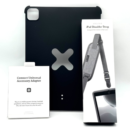 Studio Proper Connect iPad 11" Kit Case POS Shoulder Strap & Accessory Adapter