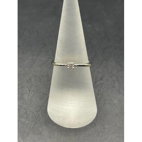 Ladies 18ct White Gold Dante Diamond Ring