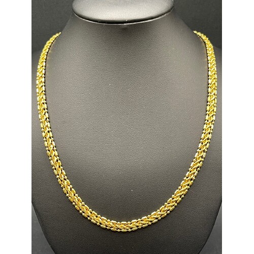 Ladies 21ct Yellow Gold Fancy Link Necklace
