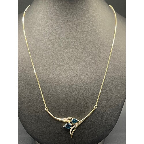Ladies 9ct Yellow Gold Fancy Curb Link Necklace