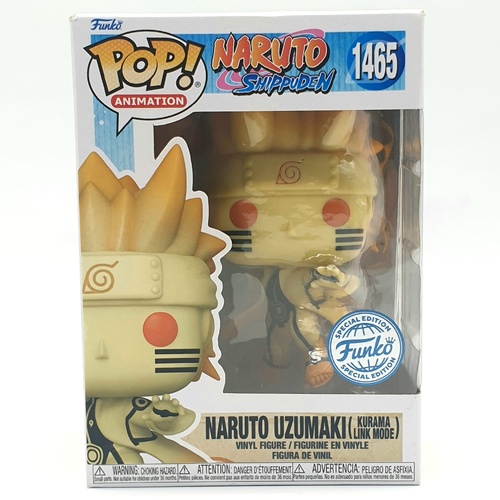 Funko Pop Naruto Uzumaki Kurama Link Mode 1465 Special Edition Figure