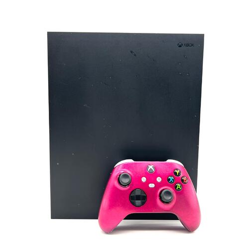 Microsoft Xbox One X 1TB Game Console 1787 Black with Controller and Leads