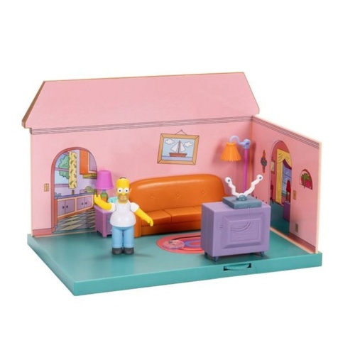 Jakks Pacific The Simpsons Living Room Diorama Playset 1/2 Scale Size