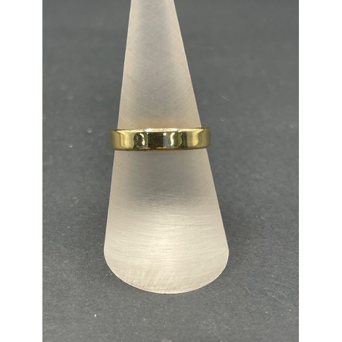 Unisex 18ct Yellow Gold Plain Wedding Band Ring