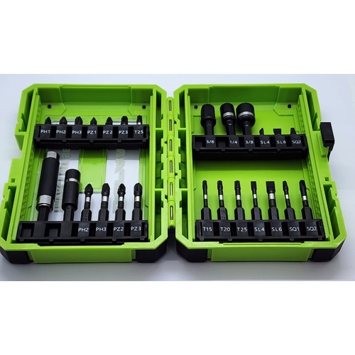 Taipan Impact Bit Set with Storage Case