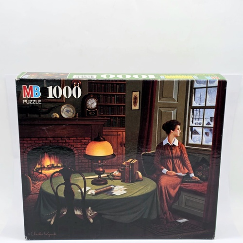 MB Charles Wysocki Americana Her Captain's Wistful Letter Puzzle 1000pc