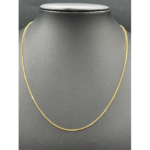 Unisex 22ct Yellow Gold Snake Bone Link Necklace