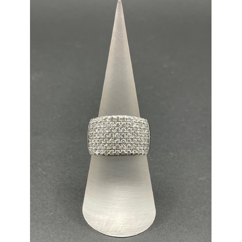 Ladies 14ct White Gold Diamond Cluster Ring