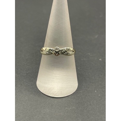 Ladies 9ct Yellow Gold I LOVE YOU Ring