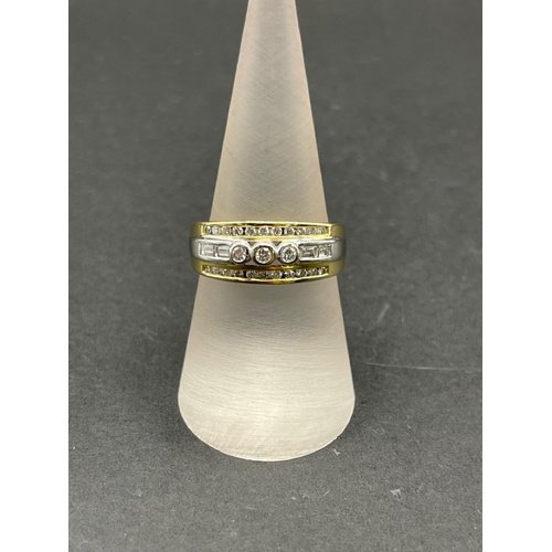 Ladies 18ct Yellow Gold Diamond Ring