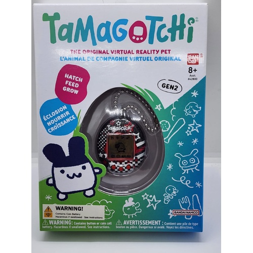 Bandai Tamagotchi The Original Virtual Reality Pet Gen 2 Black Silver Shell