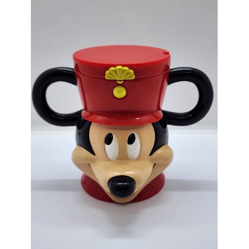 Disney on Ice Vintage Mickey Mouse Face Mug with Flip Cover