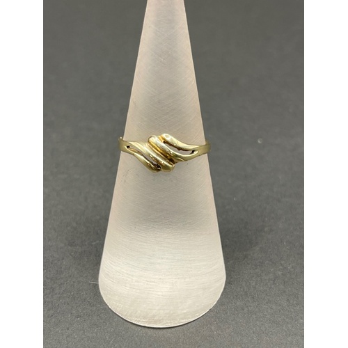 Ladies 9ct Yellow Gold Pattern Ring