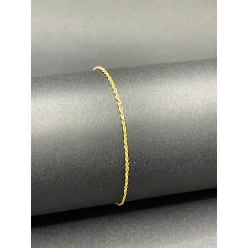 Ladies 18ct Yellow Gold Margarita Twist Link Bracelet