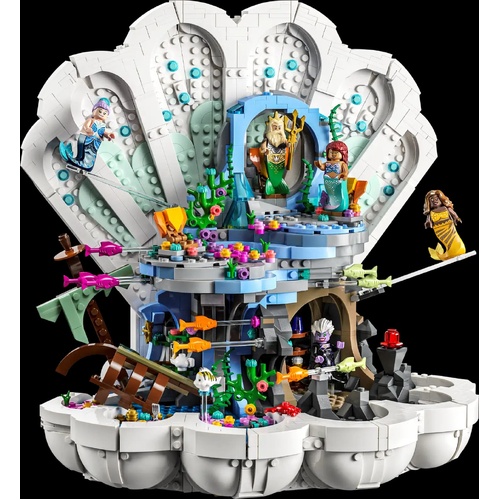LEGO Disney The Little Mermaid Royal Clamshell 1808 Piece Set 43225 Building Set