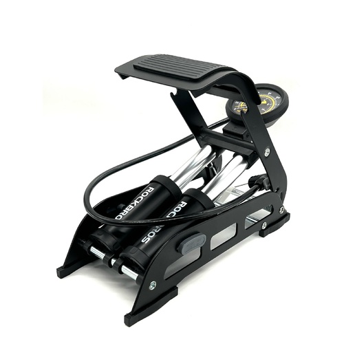 Rockbros Portable Bike Foot Pedal Pump with Attachment