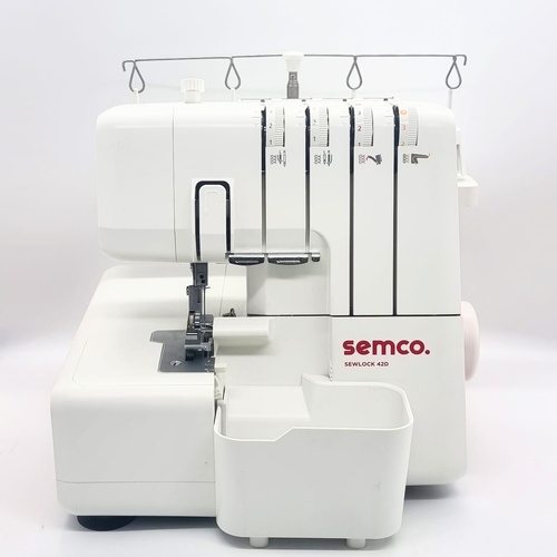 Semco Sewlock 42D Overlocker White 2 Needle 2-3-4 Thread Capability