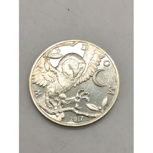 2017 Wisdom Owl 1 Troy Oz Silver Coin