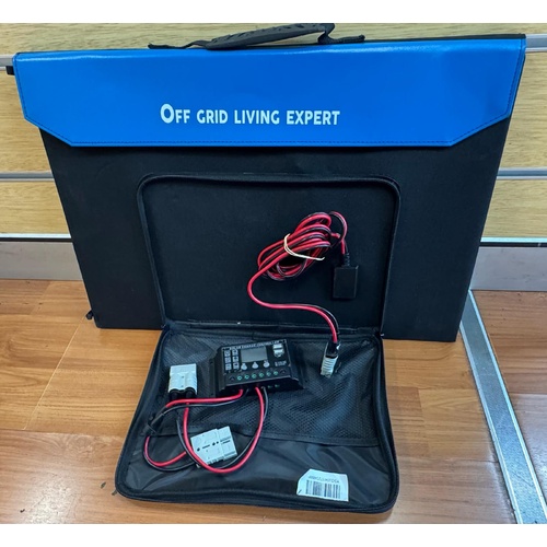 Off Grid Living Expert 300W Foldable Solar Blanket Control Panel Battery Lead